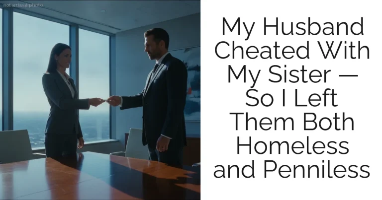 My Husband Cheated With My Sister — So I Left Them Both Homeless and Penniless