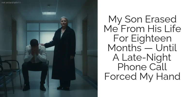 My Son Erased Me From His Life For Eighteen Months — Until A Late-Night Phone Call Forced My Hand