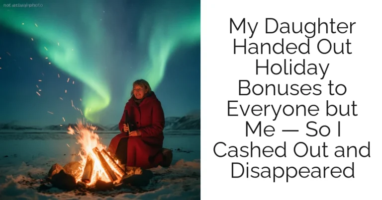 My Daughter Handed Out Holiday Bonuses to Everyone but Me — So I Cashed Out and Disappeared