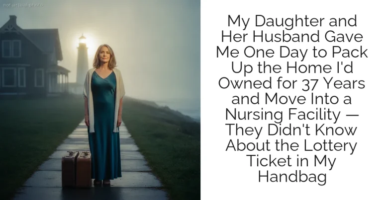 My Daughter and Her Husband Gave Me One Day to Pack Up the Home I'd Owned for 37 Years and Move Into a Nursing Facility — They Didn't Know About the Lottery Ticket in My Handbag