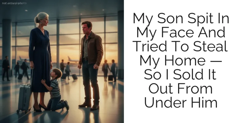 My Son Spit In My Face And Tried To Steal My Home — So I Sold It Out From Under Him