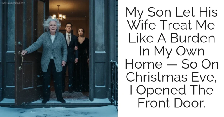 My Son Let His Wife Treat Me Like A Burden In My Own Home — So On Christmas Eve, I Opened The Front Door.