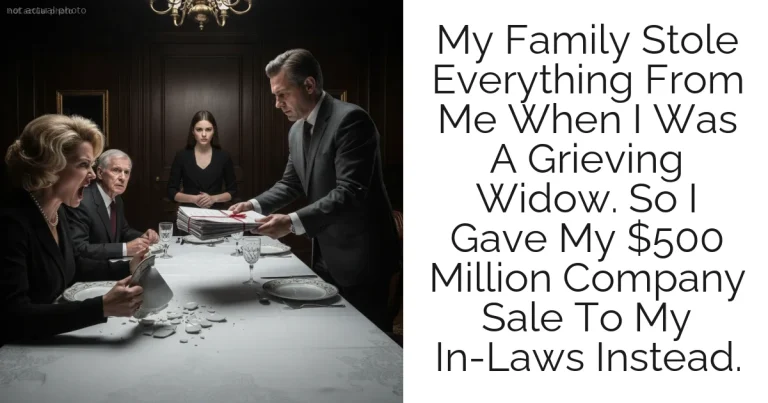 My Family Stole Everything From Me When I Was A Grieving Widow. So I Gave My $500 Million Company Sale To My In-Laws Instead.