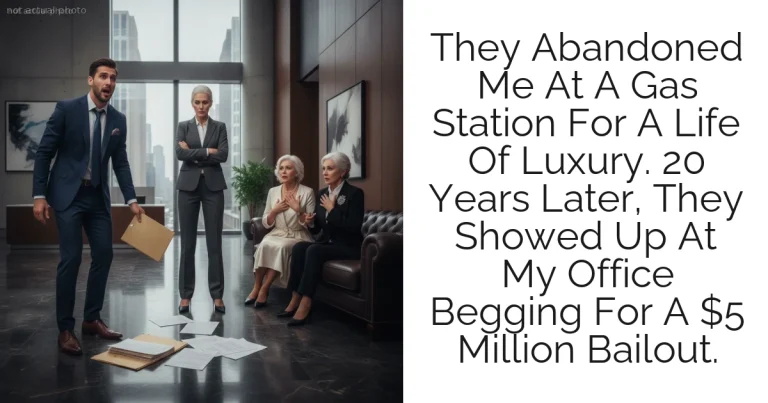They Abandoned Me At A Gas Station For A Life Of Luxury. 20 Years Later, They Showed Up At My Office Begging For A $5 Million Bailout.