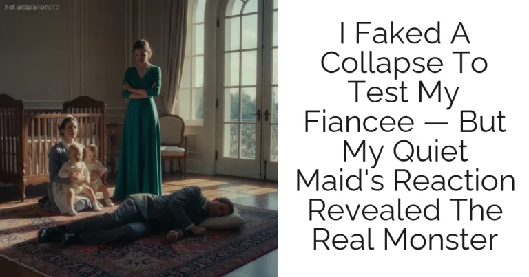 I Faked A Collapse To Test My Fiancee — But My Quiet Maid's Reaction Revealed The Real Monster