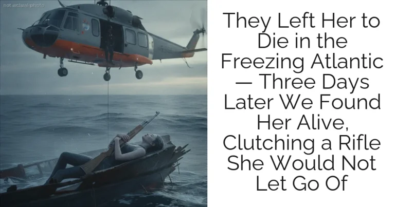 They Left Her to Die in the Freezing Atlantic — Three Days Later We Found Her Alive, Clutching a Rifle She Would Not Let Go Of