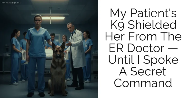My Patient's K9 Shielded Her From The ER Doctor — Until I Spoke A Secret Command