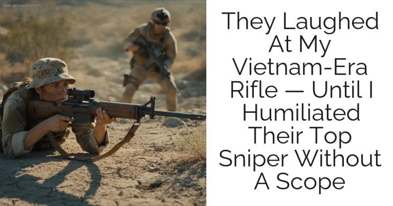 They Laughed At My Vietnam-Era Rifle — Until I Humiliated Their Top Sniper Without A Scope