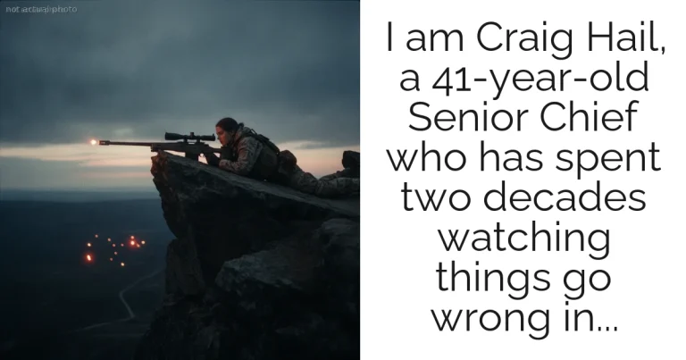 I am Craig Hail, a 41-year-old Senior Chief who has spent two decades watching things go wrong in...