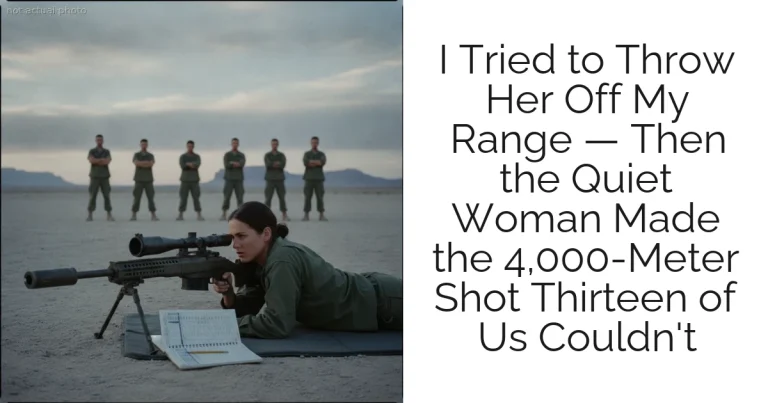 I Tried to Throw Her Off My Range — Then the Quiet Woman Made the 4,000-Meter Shot Thirteen of Us Couldn't