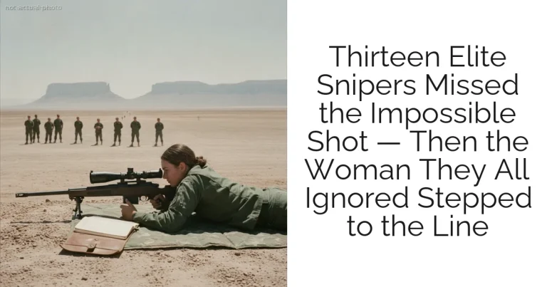 Thirteen Elite Snipers Missed the Impossible Shot — Then the Woman They All Ignored Stepped to the Line