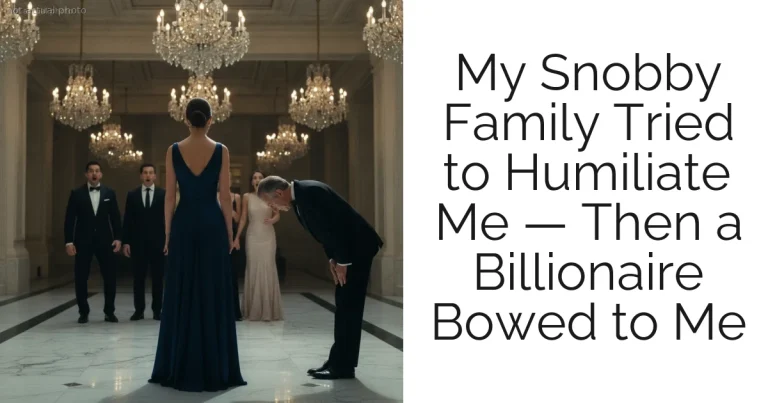 My Snobby Family Tried to Humiliate Me — Then a Billionaire Bowed to Me