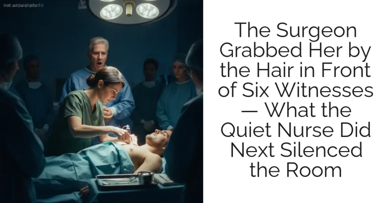 The Surgeon Grabbed Her by the Hair in Front of Six Witnesses — What the Quiet Nurse Did Next Silenced the Room