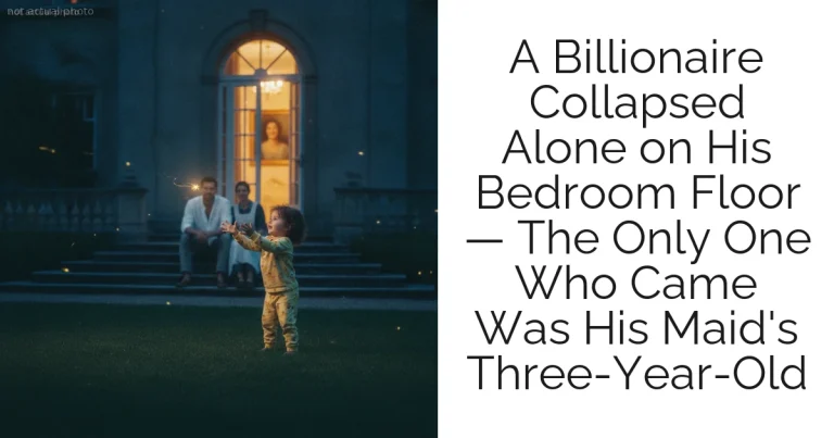 A Billionaire Collapsed Alone on His Bedroom Floor — The Only One Who Came Was His Maid's Three-Year-Old