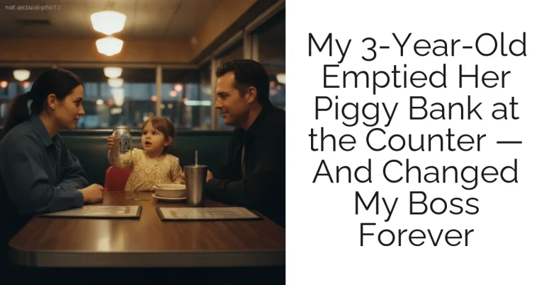 My 3-Year-Old Emptied Her Piggy Bank at the Counter — And Changed My Boss Forever