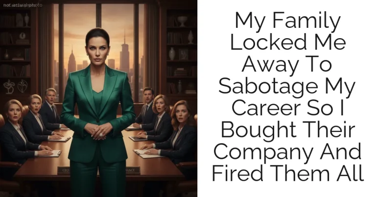 My Family Locked Me Away To Sabotage My Career So I Bought Their Company And Fired Them All