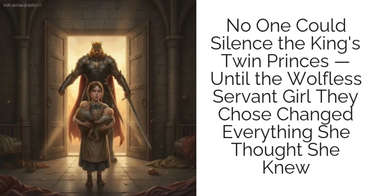 No One Could Silence the King's Twin Princes — Until the Wolfless Servant Girl They Chose Changed Everything She Thought She Knew