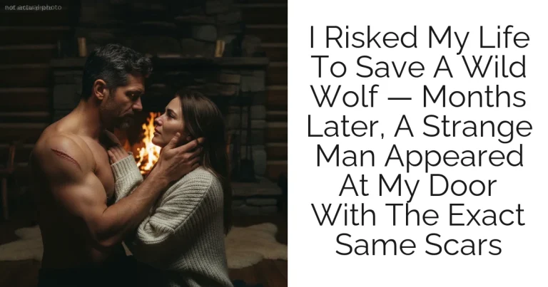 I Risked My Life To Save A Wild Wolf — Months Later, A Strange Man Appeared At My Door With The Exact Same Scars