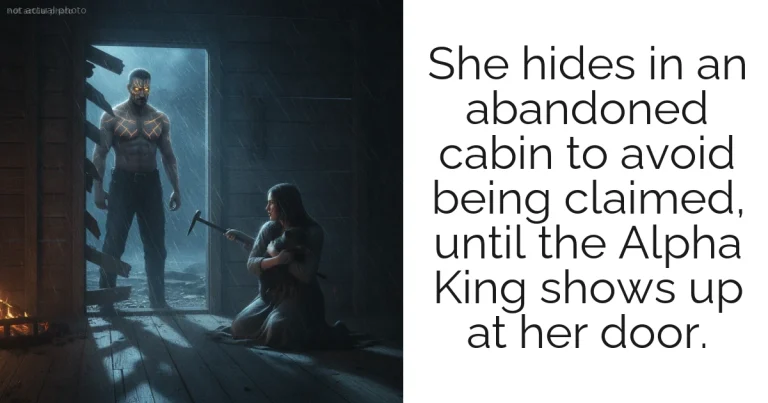 She hides in an abandoned cabin to avoid being claimed, until the Alpha King shows up at her door.