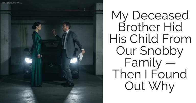 My Deceased Brother Hid His Child From Our Snobby Family — Then I Found Out Why