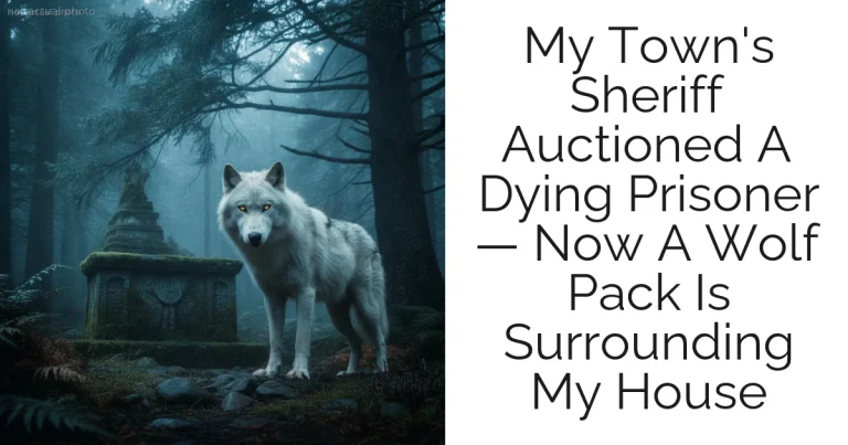 My Town's Sheriff Auctioned A Dying Prisoner — Now A Wolf Pack Is Surrounding My House
