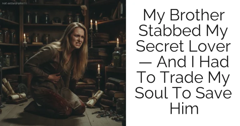 My Brother Stabbed My Secret Lover — And I Had To Trade My Soul To Save Him