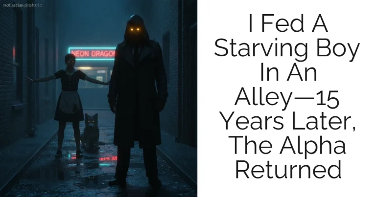 I Fed A Starving Boy In An Alley—15 Years Later, The Alpha Returned