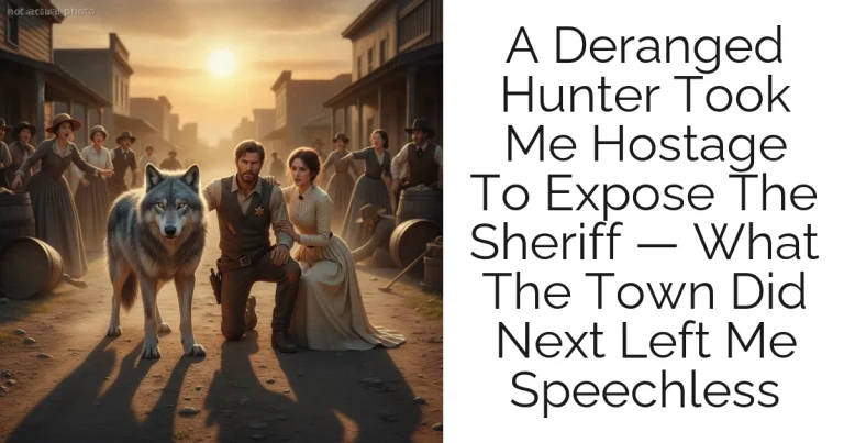 A Deranged Hunter Took Me Hostage To Expose The Sheriff — What The Town Did Next Left Me Speechless
