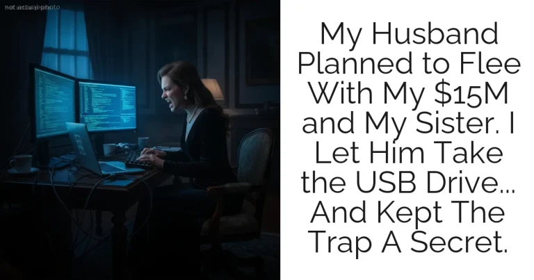 My Husband Planned to Flee With My $15M and My Sister. I Let Him Take the USB Drive... And Kept The Trap A Secret.