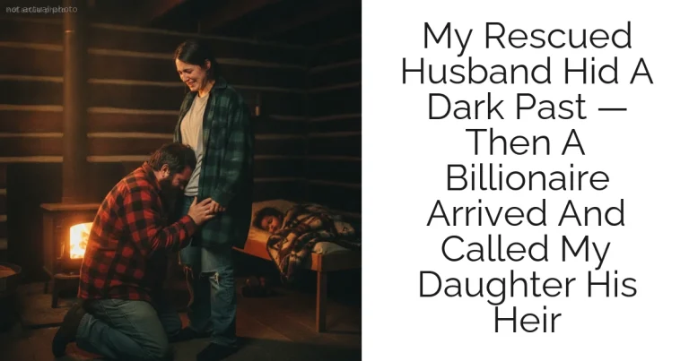 My Rescued Husband Hid A Dark Past — Then A Billionaire Arrived And Called My Daughter His Heir