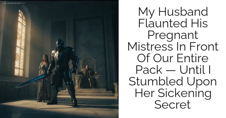 My Husband Flaunted His Pregnant Mistress In Front Of Our Entire Pack — Until I Stumbled Upon Her Sickening Secret
