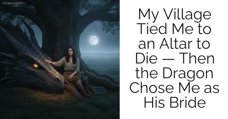 My Village Tied Me to an Altar to Die — Then the Dragon Chose Me as His Bride