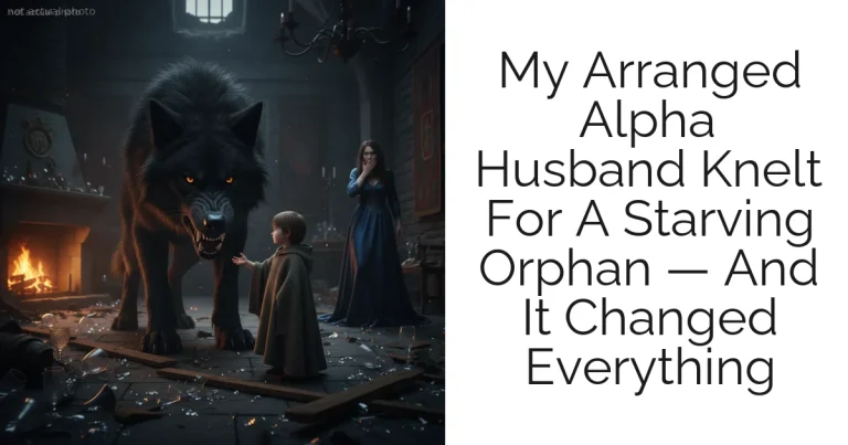 My Arranged Alpha Husband Knelt For A Starving Orphan — And It Changed Everything