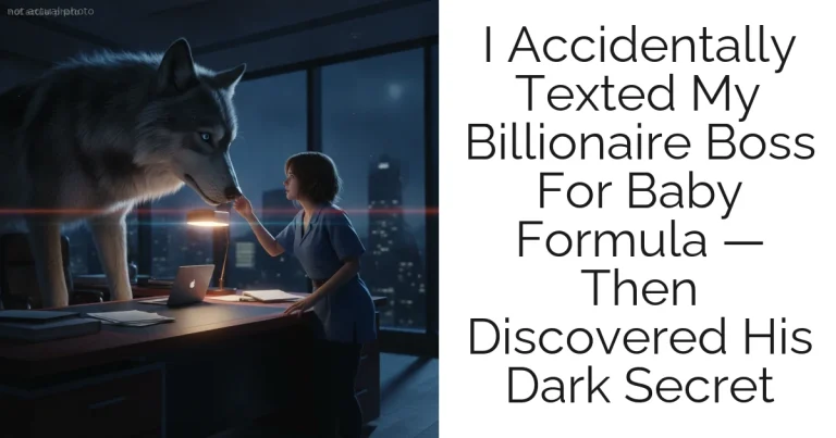 I Accidentally Texted My Billionaire Boss For Baby Formula — Then Discovered His Dark Secret