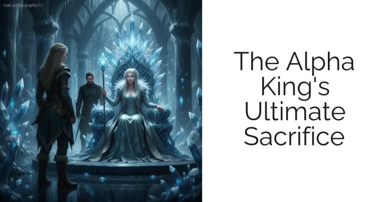 The Alpha King's Ultimate Sacrifice
