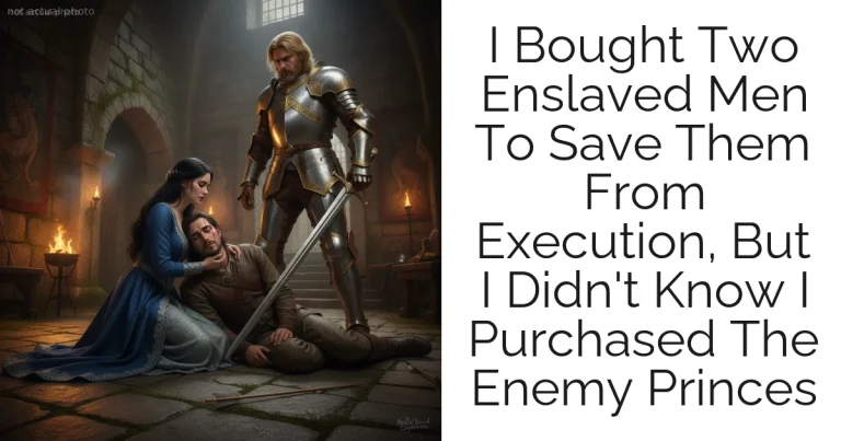 I Bought Two Enslaved Men To Save Them From Execution, But I Didn't Know I Purchased The Enemy Princes