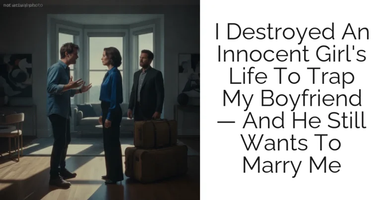 I Destroyed An Innocent Girl's Life To Trap My Boyfriend — And He Still Wants To Marry Me