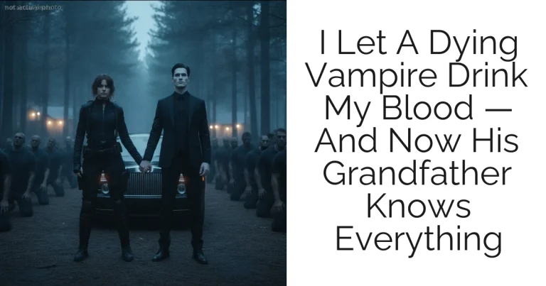 I Let A Dying Vampire Drink My Blood — And Now His Grandfather Knows Everything