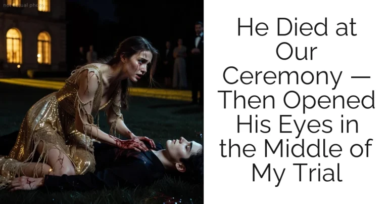 He Died at Our Ceremony — Then Opened His Eyes in the Middle of My Trial