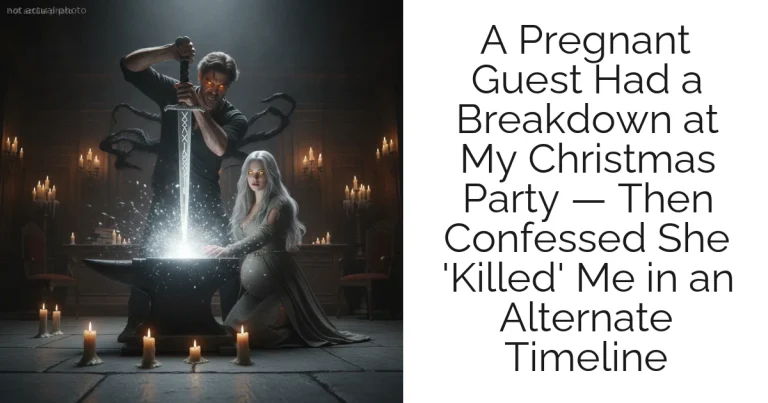A Pregnant Guest Had a Breakdown at My Christmas Party — Then Confessed She 'Killed' Me in an Alternate Timeline
