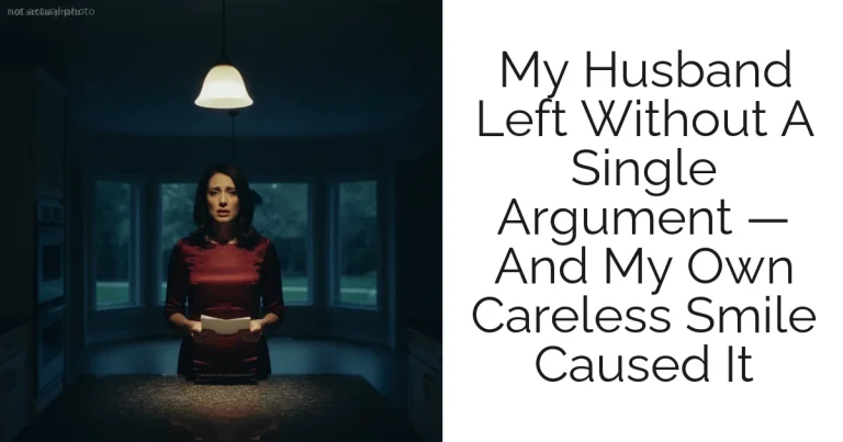 My Husband Left Without A Single Argument — And My Own Careless Smile Caused It