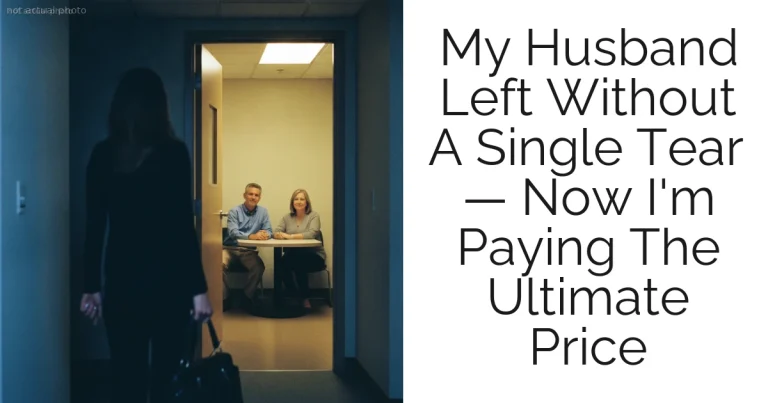 My Husband Left Without A Single Tear — Now I'm Paying The Ultimate Price