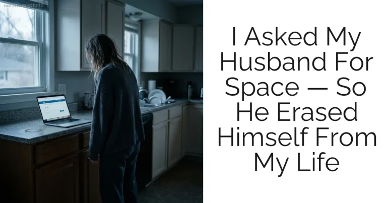 I Asked My Husband For Space — So He Erased Himself From My Life