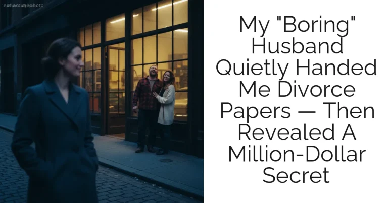 My "Boring" Husband Quietly Handed Me Divorce Papers — Then Revealed A Million-Dollar Secret