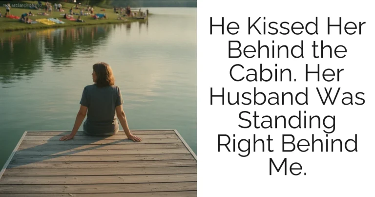 He Kissed Her Behind the Cabin. Her Husband Was Standing Right Behind Me.