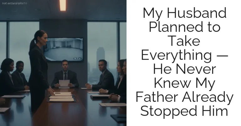 My Husband Planned to Take Everything — He Never Knew My Father Already Stopped Him