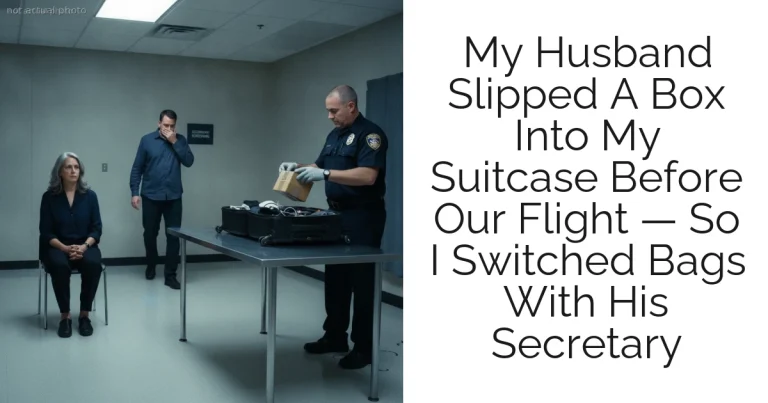 My Husband Slipped A Box Into My Suitcase Before Our Flight — So I Switched Bags With His Secretary