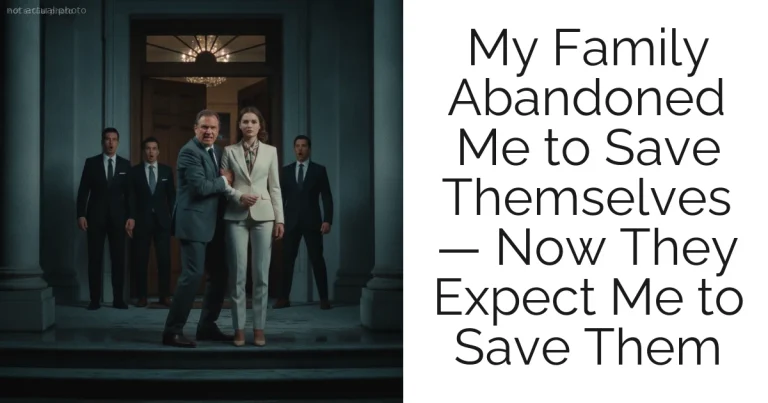 My Family Abandoned Me to Save Themselves — Now They Expect Me to Save Them