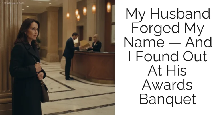 My Husband Forged My Name — And I Found Out At His Awards Banquet