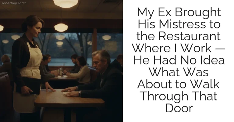 My Ex Brought His Mistress to the Restaurant Where I Work — He Had No Idea What Was About to Walk Through That Door